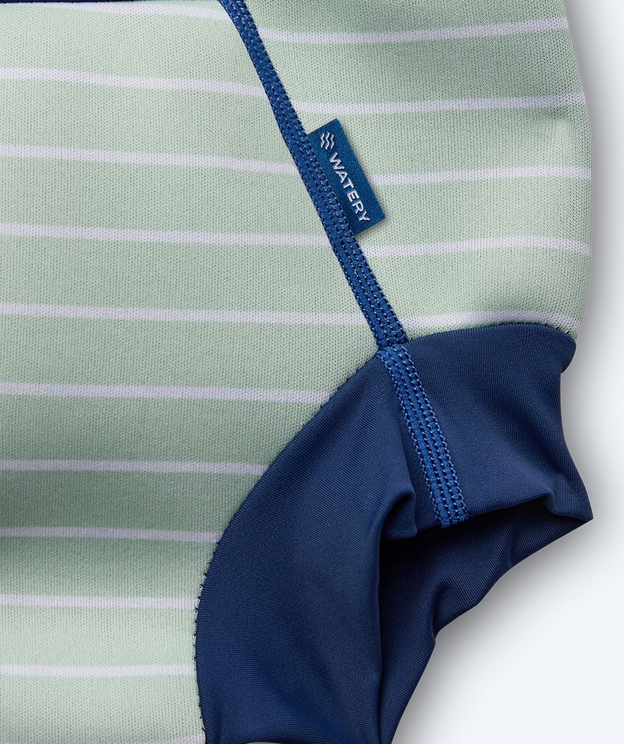 Watery pieluszka do pływania dla dzieci - Neoprene Swim Nappy - Nordic Green Stripes - Image 5
