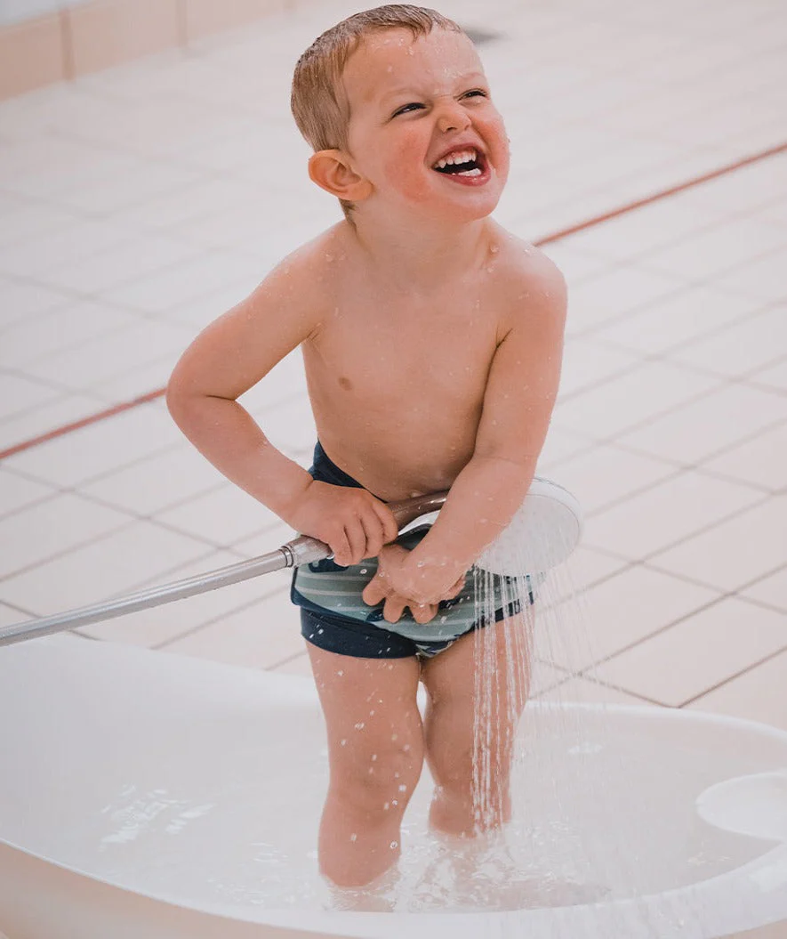 Watery pieluszka do pływania dla dzieci - Neoprene Swim Nappy - Nordic Green Stripes - Image 8