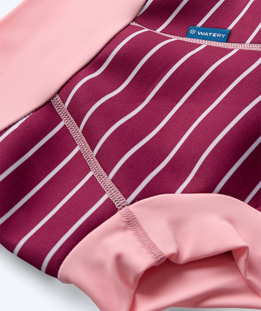Watery pieluszka do pływania dla dzieci - Neoprene Swim Nappy - Nordic Pink Stripes - Image 3