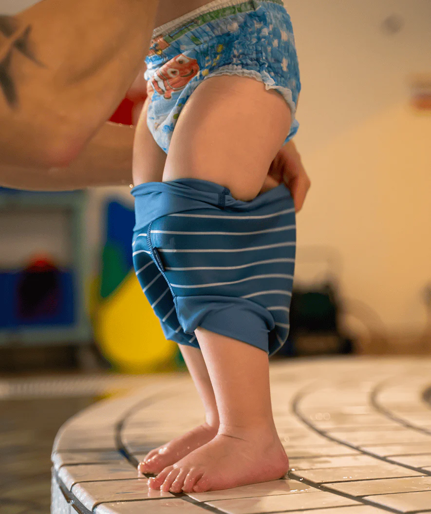 Watery pieluszka do pływania dla dzieci - Neoprene Swim Nappy - Purple Stripes - Image 15