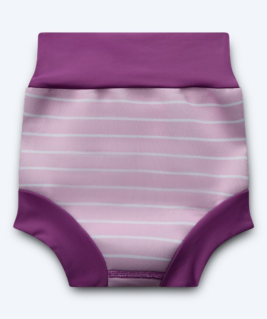 Watery pieluszka do pływania dla dzieci - Neoprene Swim Nappy - Purple Stripes - Image 2