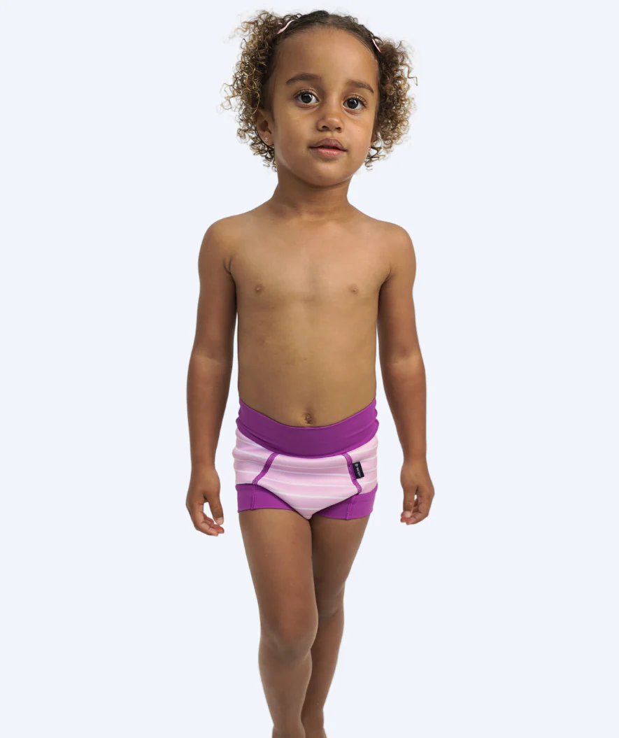 Watery pieluszka do pływania dla dzieci - Neoprene Swim Nappy - Purple Stripes - Image 8