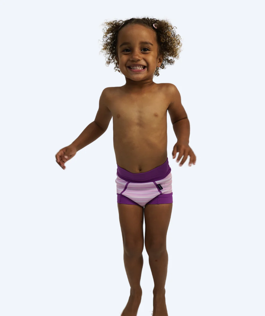 Watery pieluszka do pływania dla dzieci - Neoprene Swim Nappy - Purple Stripes - Image 9