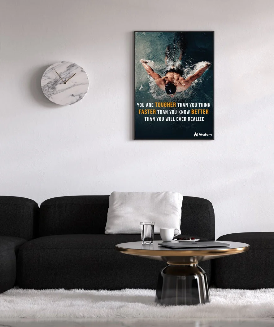 Watery plakat pływacki - You are tougher, faster and better! - Image 2