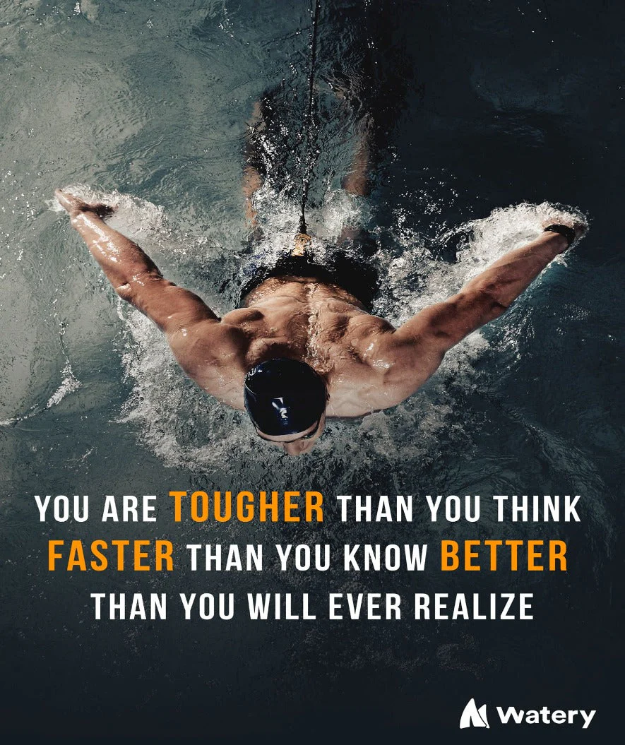 Watery plakat pływacki - You are tougher, faster and better! - Image 3