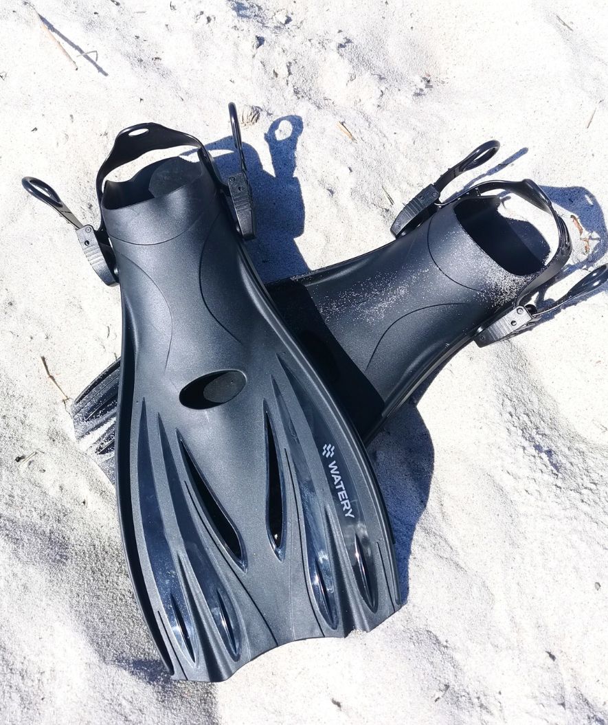 Watery płetwy do nurkowania dla dorosłych - Delmere - Czarny - Image 4