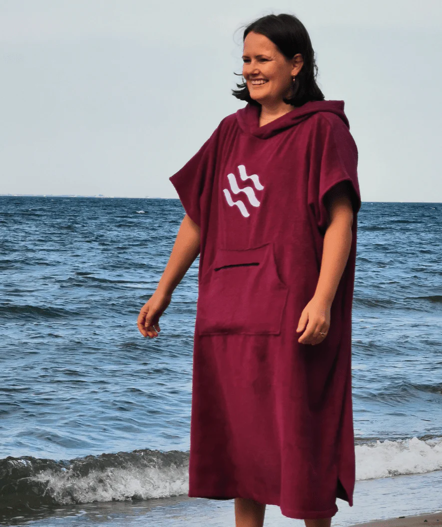 Watery ponczo kąpielowe dla dorosłych - Bawełna - Czarne - Image 15