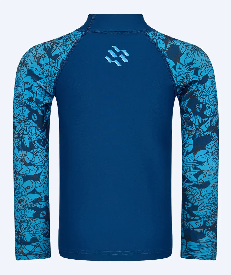 Watery koszulka UV dla dzieci - Katsu Langærmet Rashguard - Niebieski/Ciemnoniebieski - Image 2