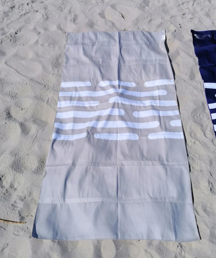 Watery ręcznik z mikrofibry (160 x 80 cm) - Eco Nebraska - Sand - Image 7