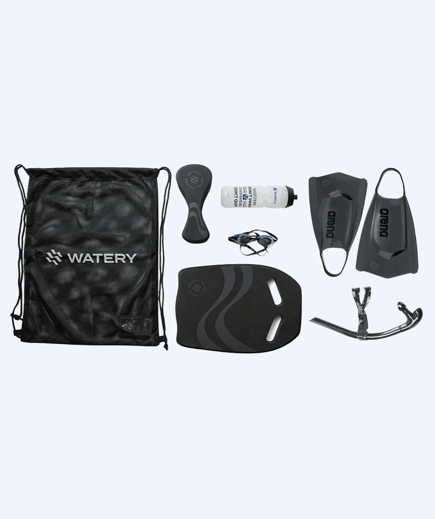 Watery siatka pływacka - Simple Mesh - Czarna - Image 5