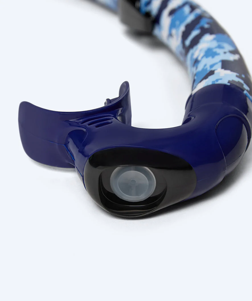 Watery fajka do snorkelingu dla dorosłych (12+) - Rudder Camo - Ciemnoniebieski - Image 2