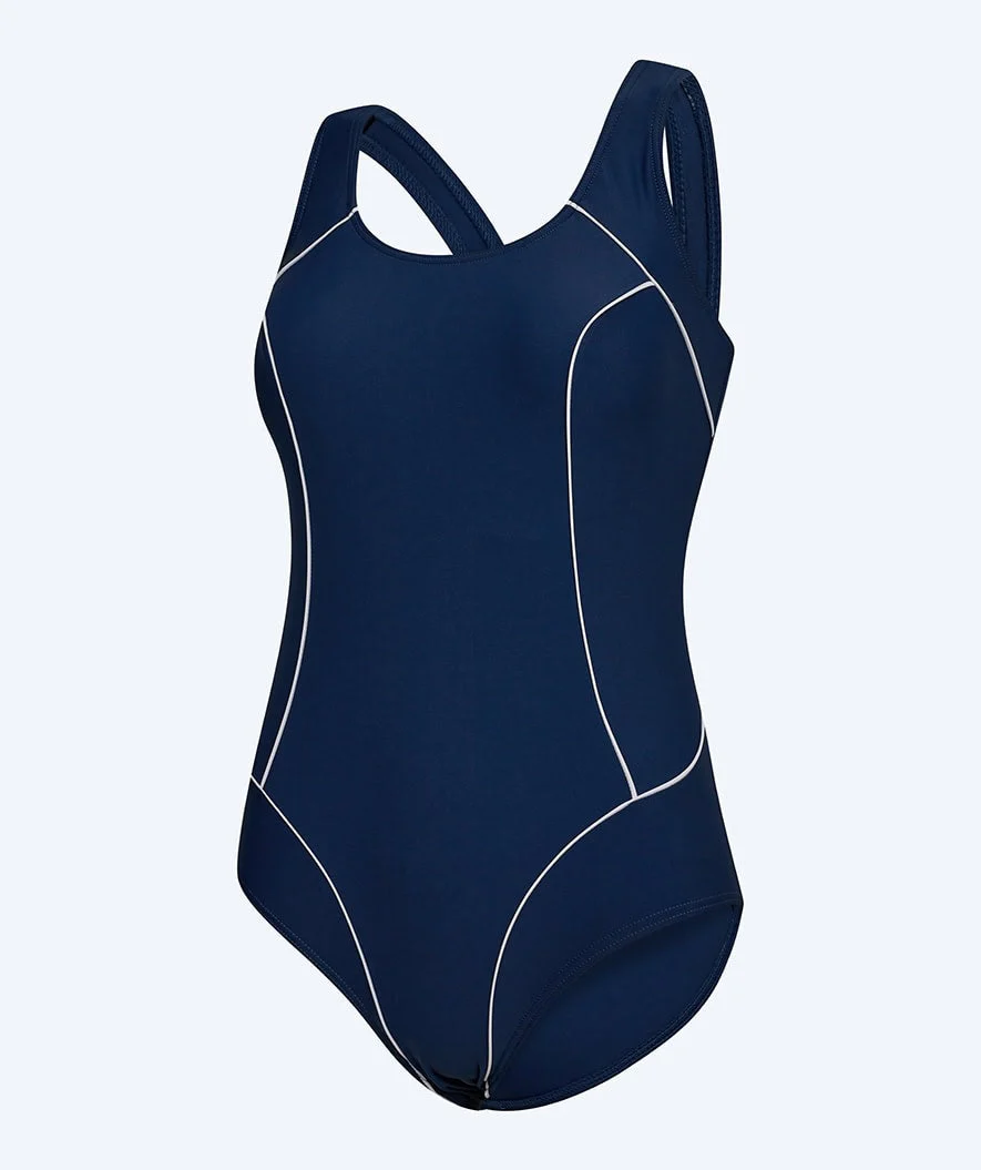 Watery strój kąpielowy dla kobiet plus size - Kaito - Ciemnoniebieski/biały - Image 6