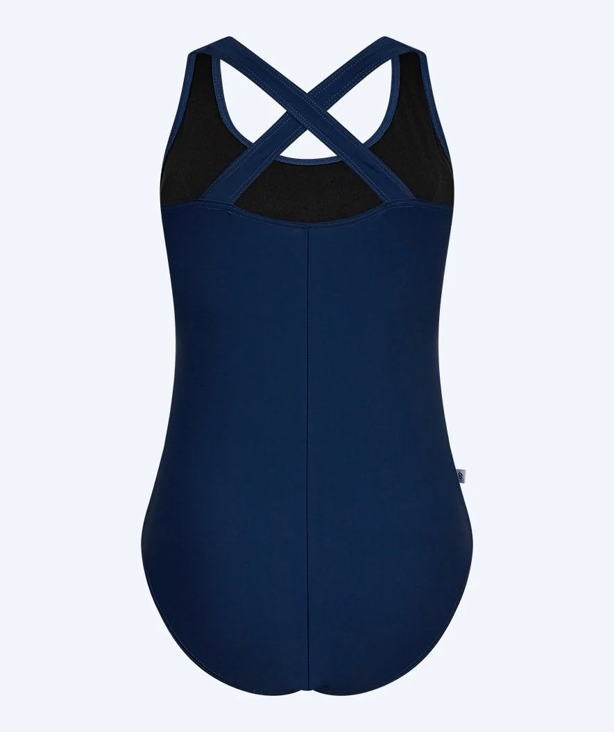Watery strój kąpielowy dla kobiet plus size - Kaito - Ciemnoniebieski/biały - Image 9