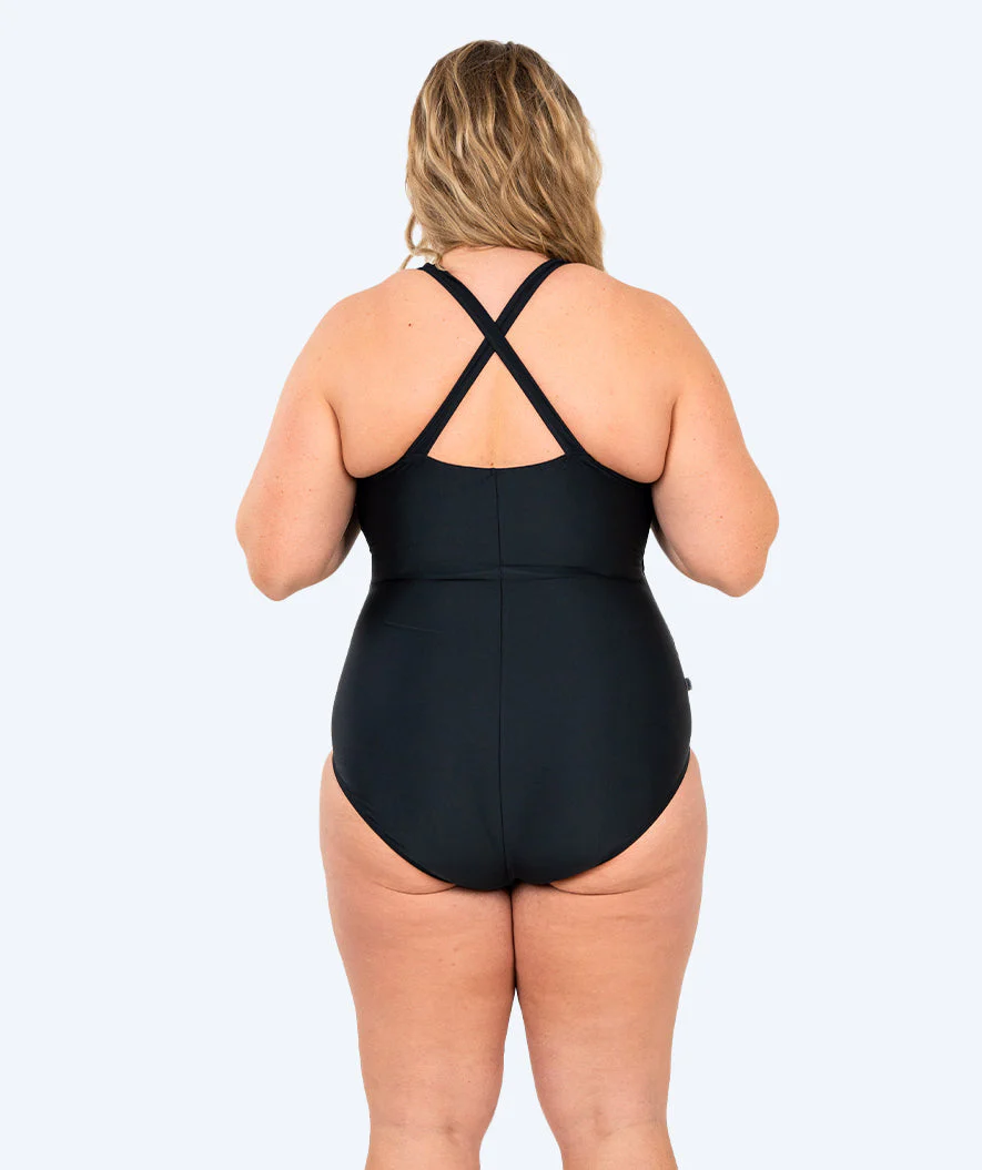 Watery strój kąpielowy dla kobiet plus size - Kaito - Czarny/biały - Image 2