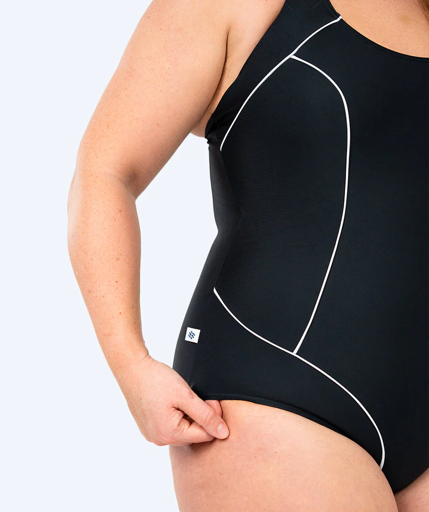 Watery strój kąpielowy dla kobiet plus size - Kaito - Czarny/biały - Image 5