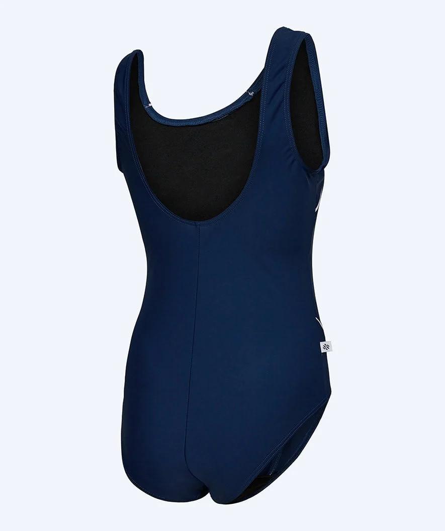 Watery strój kąpielowy dla kobiet plus size - Tamaya U-Back - Ciemnoniebieski/biały - Image 6