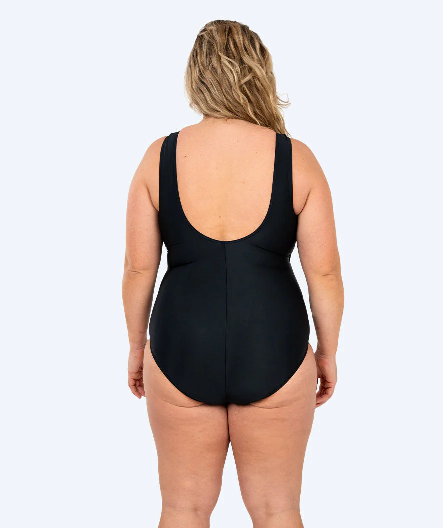 Watery strój kąpielowy dla kobiet plus size - Tamaya U-Back - Czarny/biały - Image 2