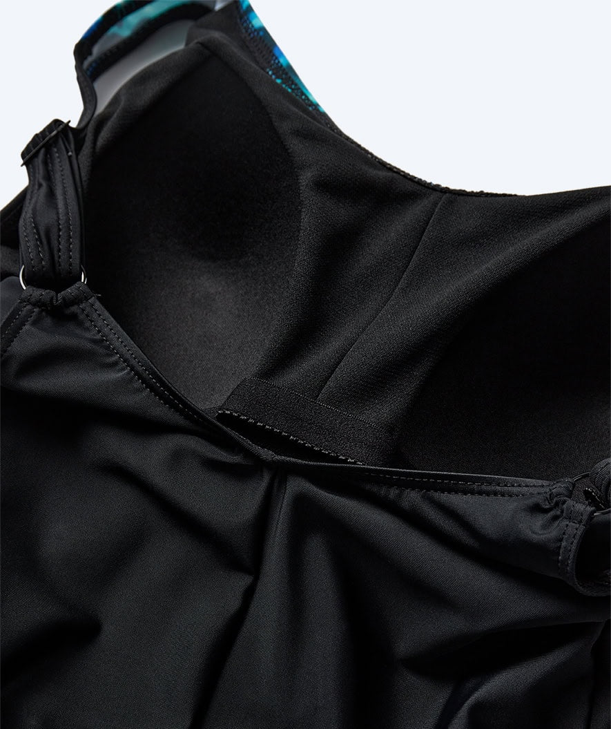 Watery strój kąpielowy dla kobiet plus size w kwiaty - Vale - Czarny/niebieski - Image 10