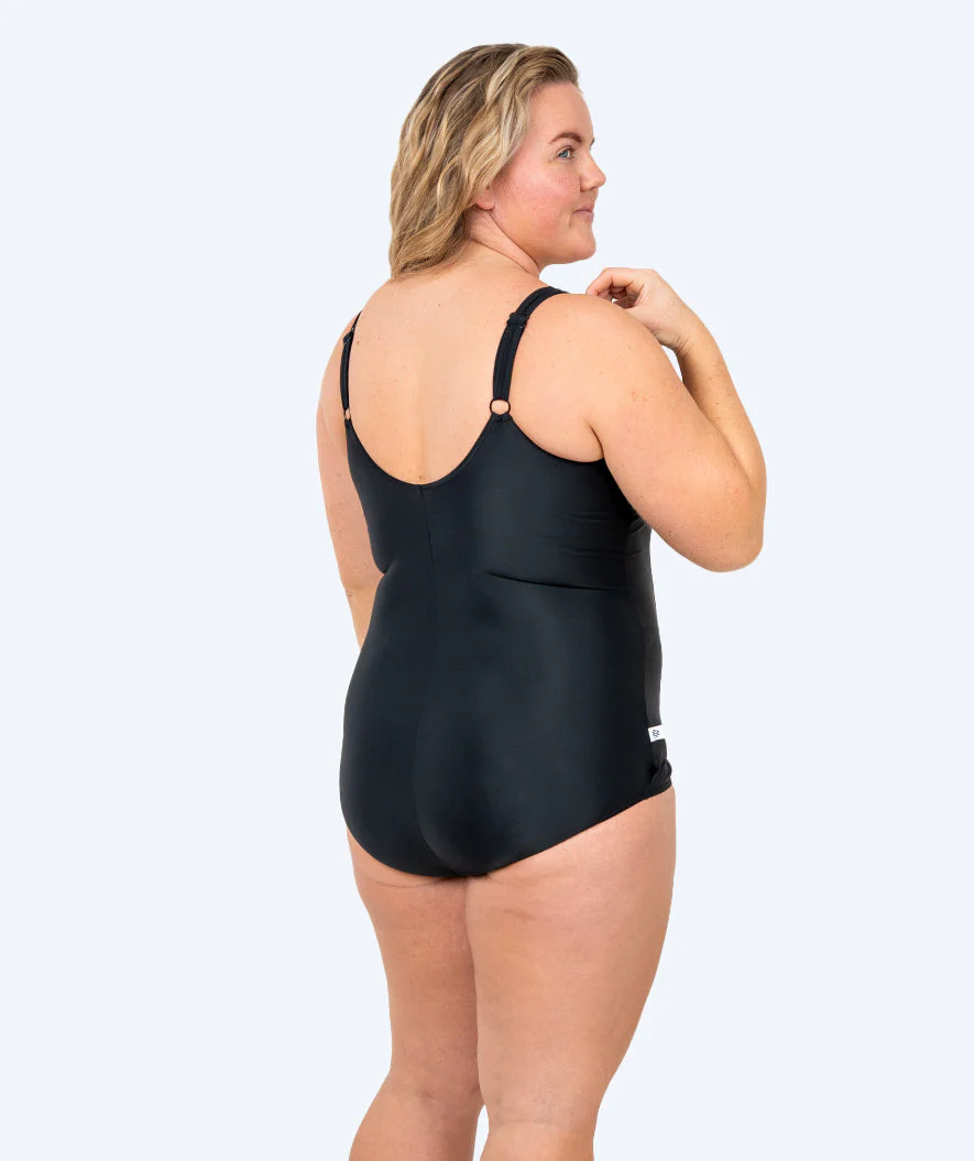 Watery strój kąpielowy dla kobiet plus size w kwiaty - Vale - Czarny/niebieski - Image 4