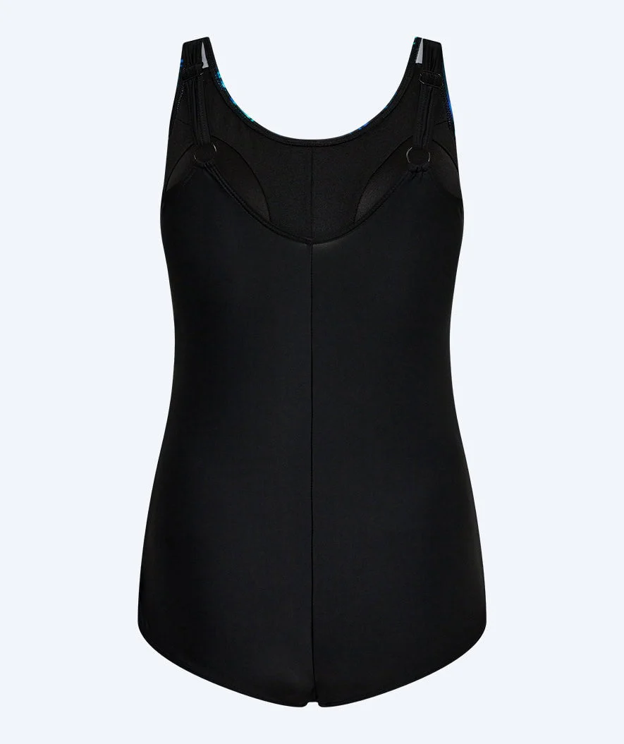 Watery strój kąpielowy dla kobiet plus size w kwiaty - Vale - Czarny/niebieski - Image 9