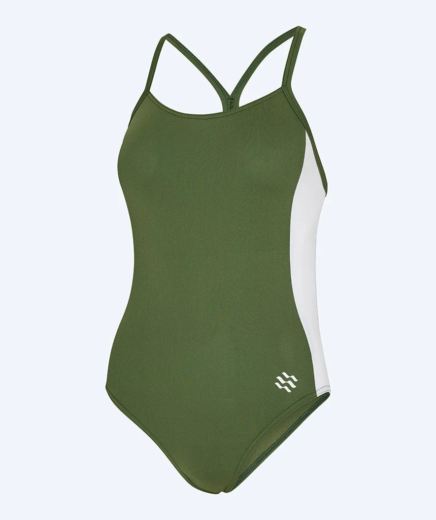 Watery strój kąpielowy dla kobiet - Sidestroke Solid - Forest Green - Image 4