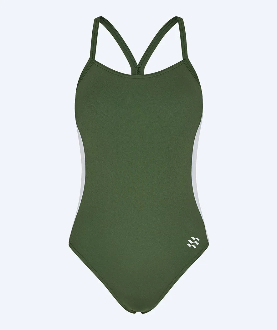 Watery strój kąpielowy dla kobiet - Sidestroke Solid - Forest Green - Image 5