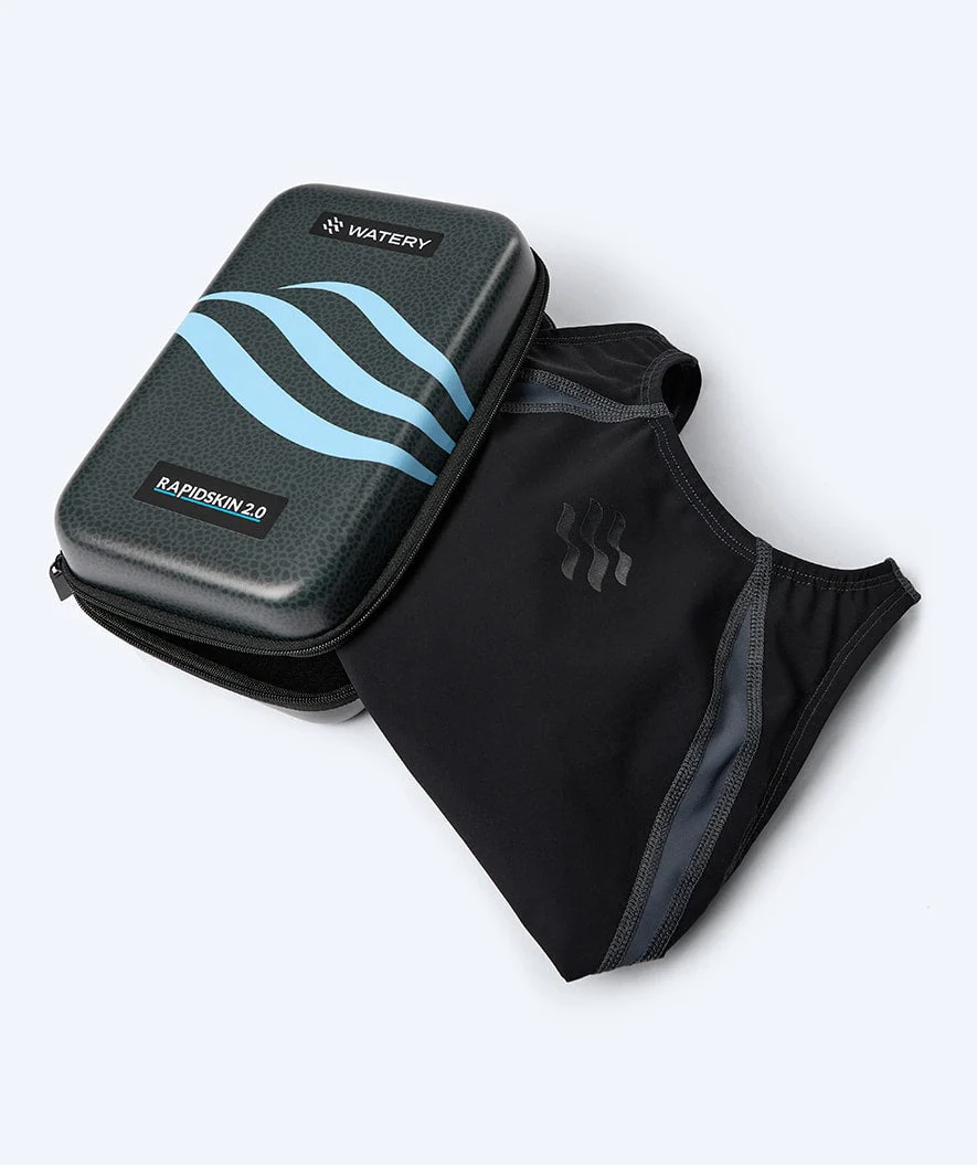 Watery strój kąpielowy na zawody dla kobiet - Rapidskin 2.0 - Czarny - Image 16