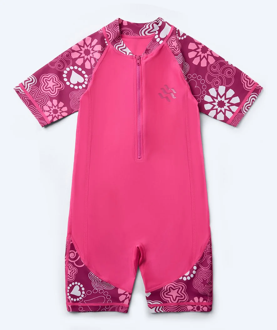 Watery kombinezon UV dla dzieci - Athena Kortærmet Rashguard - Różowy - Image 4