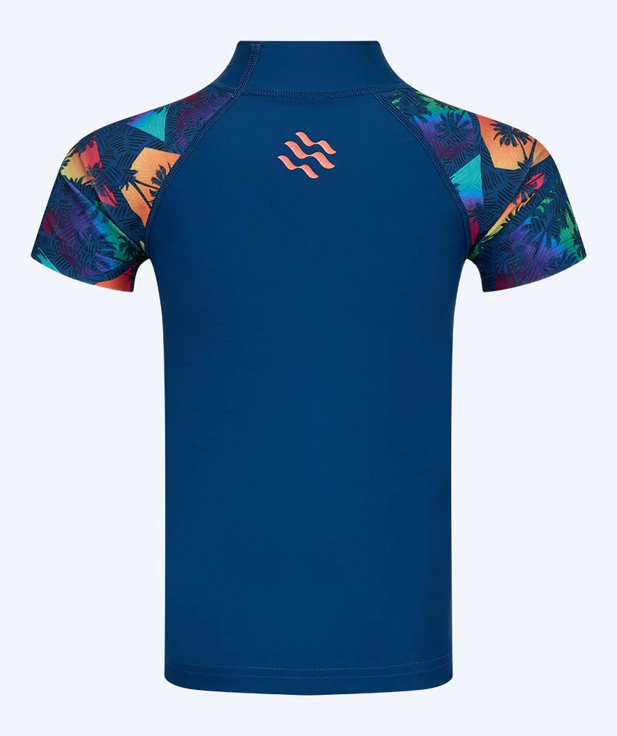 Watery koszulka UV dla dzieci - Rashguard z krótkim rękawem Katsu - Wielokolorowy/ciemnoniebieski - Image 2