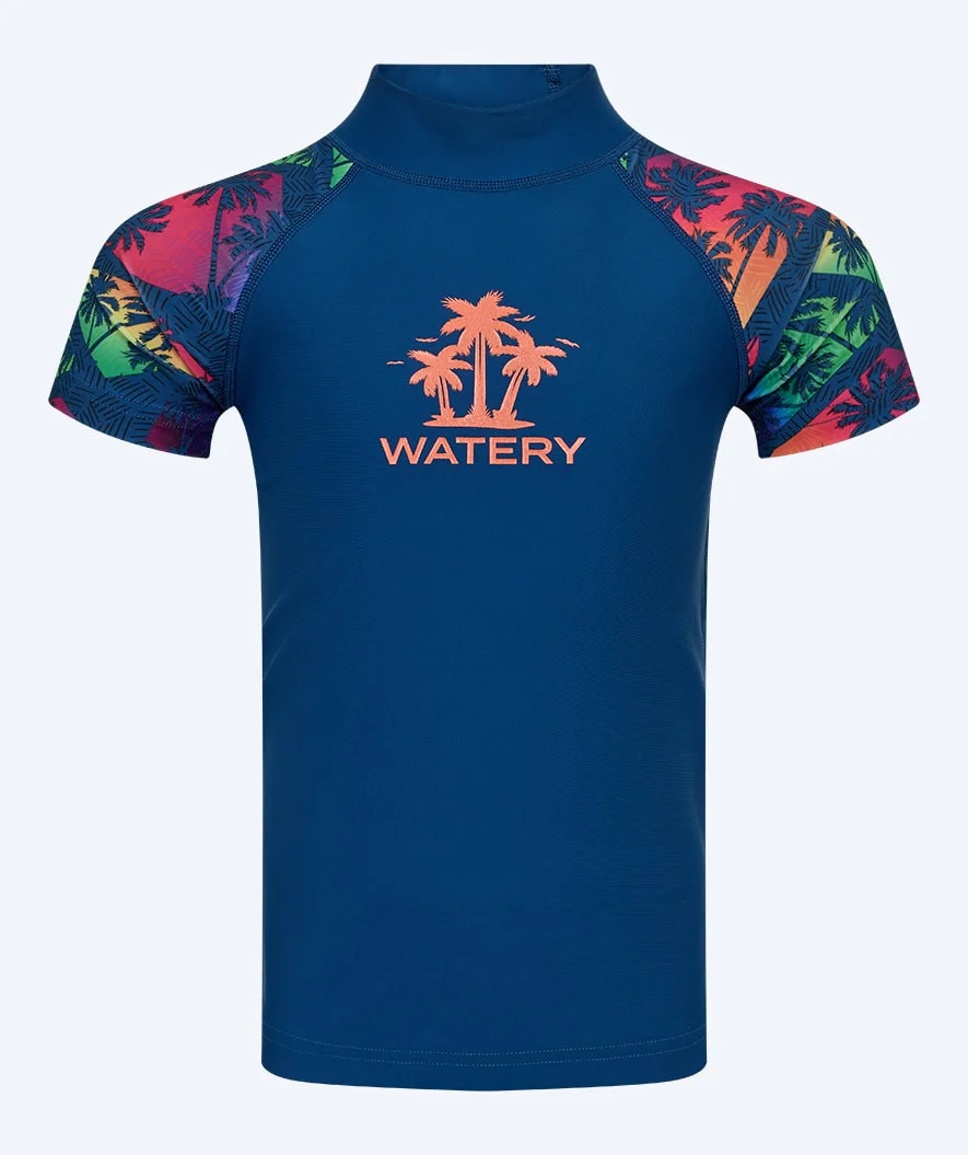 Watery koszulka UV dla dzieci - Rashguard z krótkim rękawem Katsu - Wielokolorowy/ciemnoniebieski - Image 3