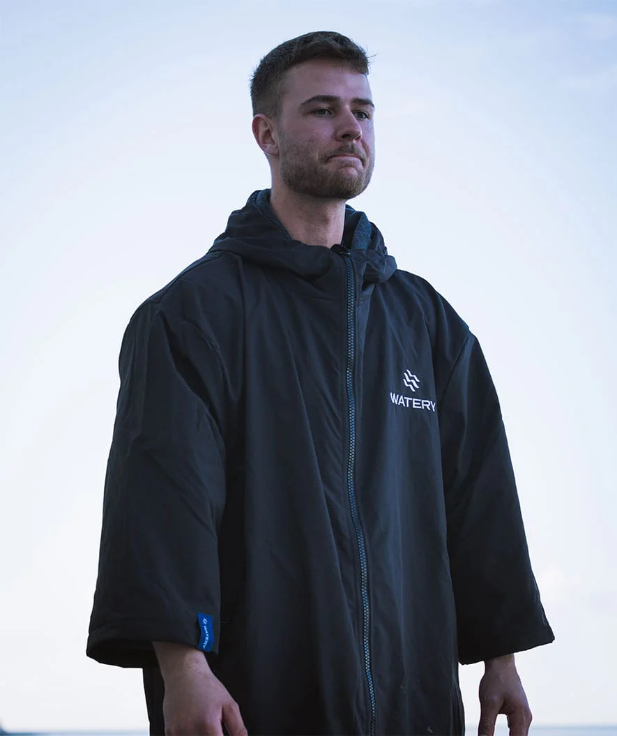 Watery Surf poncho - Wodoodporny - Czarny - Image 4