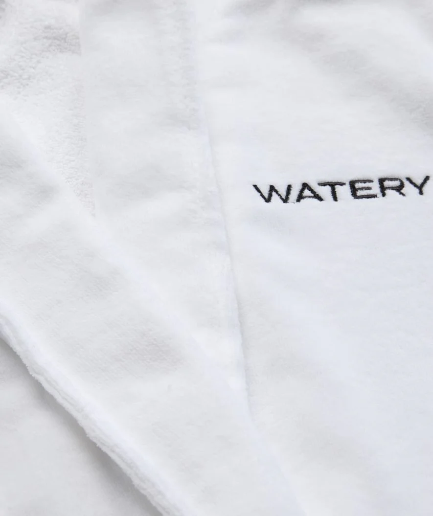 Watery szlafrok kąpielowy dla kobiet - Mariana - Biały - Image 8