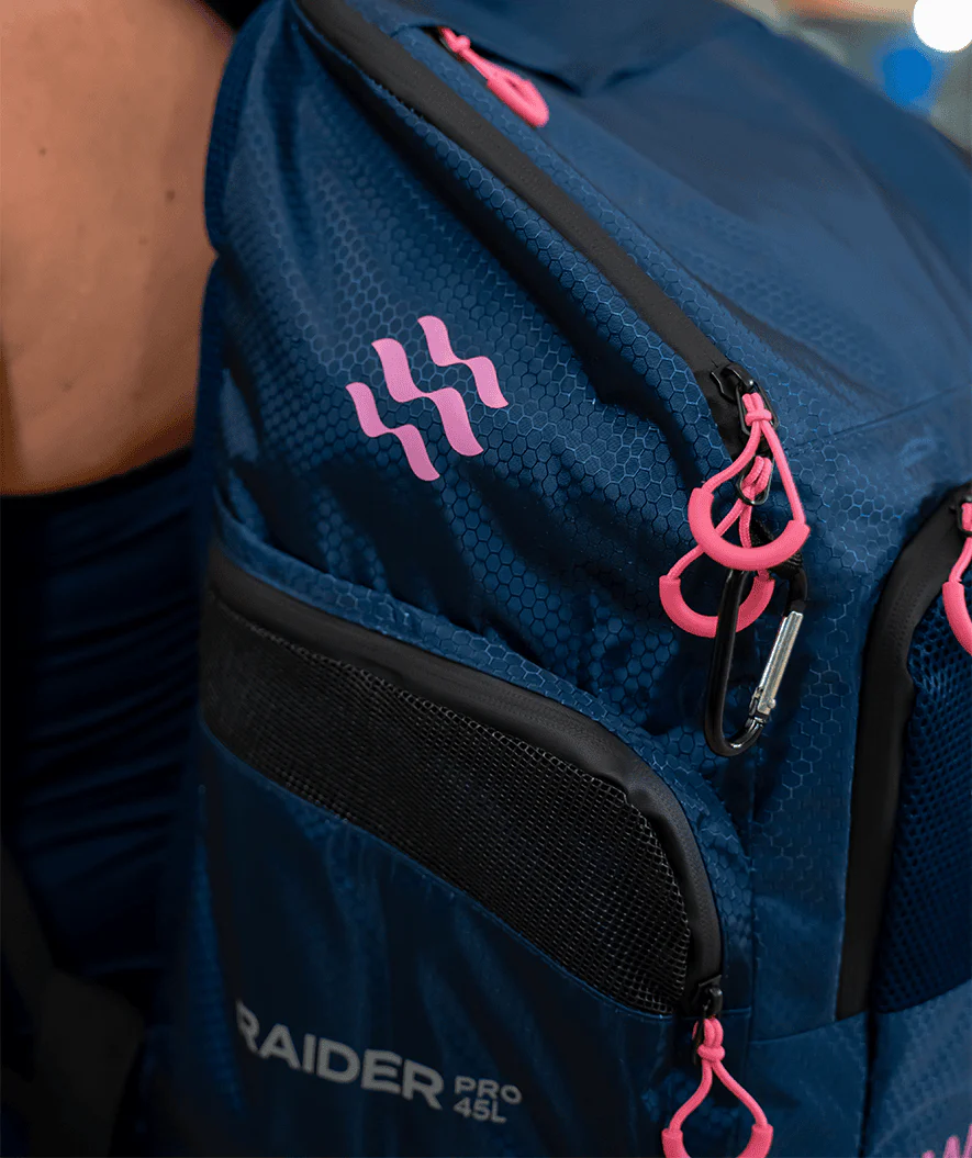 Watery torba pływacka - Raider Pro 45L - Fioletowy/jasnoróżowy - Image 11