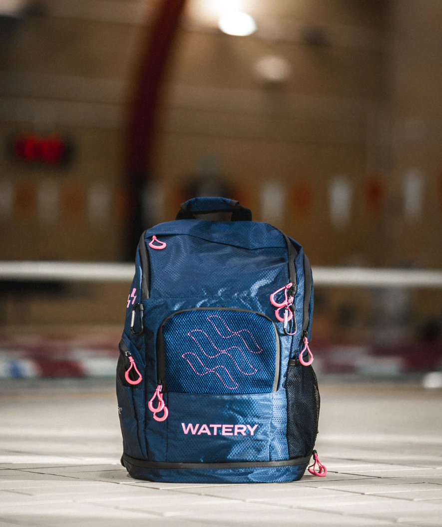 Watery torba pływacka - Raider Pro 45L - Fioletowy/jasnoróżowy - Image 4