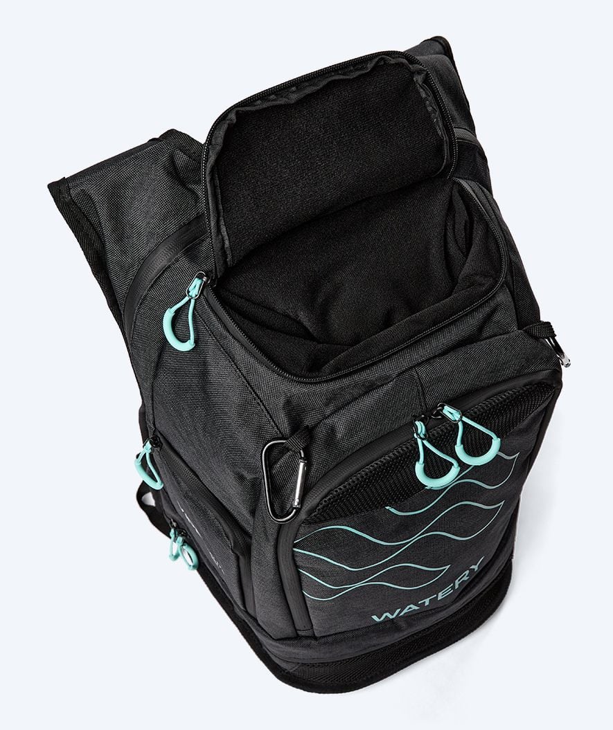 Watery torba pływacka - Viper Elite 45L - Czarna/jasnoniebieska - Image 13