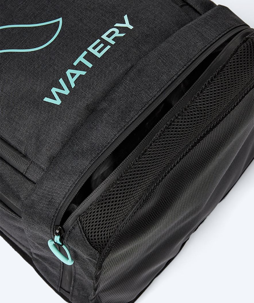 Watery torba pływacka - Viper Elite 45L - Czarna/jasnoniebieska - Image 17
