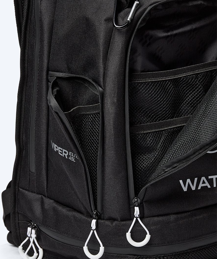 Watery torba pływacka - Viper Elite 45L - Czarny/biały - Image 14