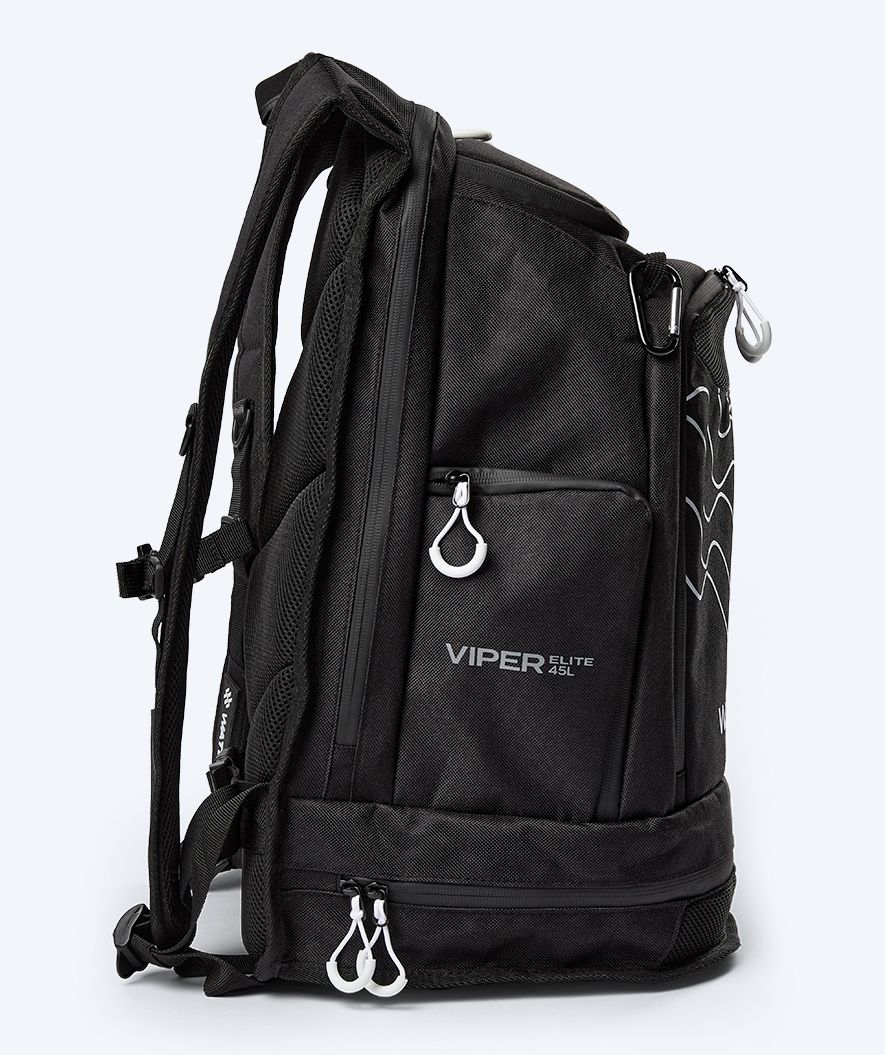 Watery torba pływacka - Viper Elite 45L - Czarny/biały - Image 3