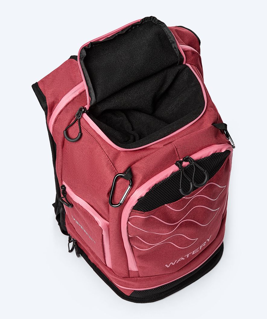 Watery torba pływacka - Viper Elite 45L - Czerwony/jasnoróżowy - Image 14