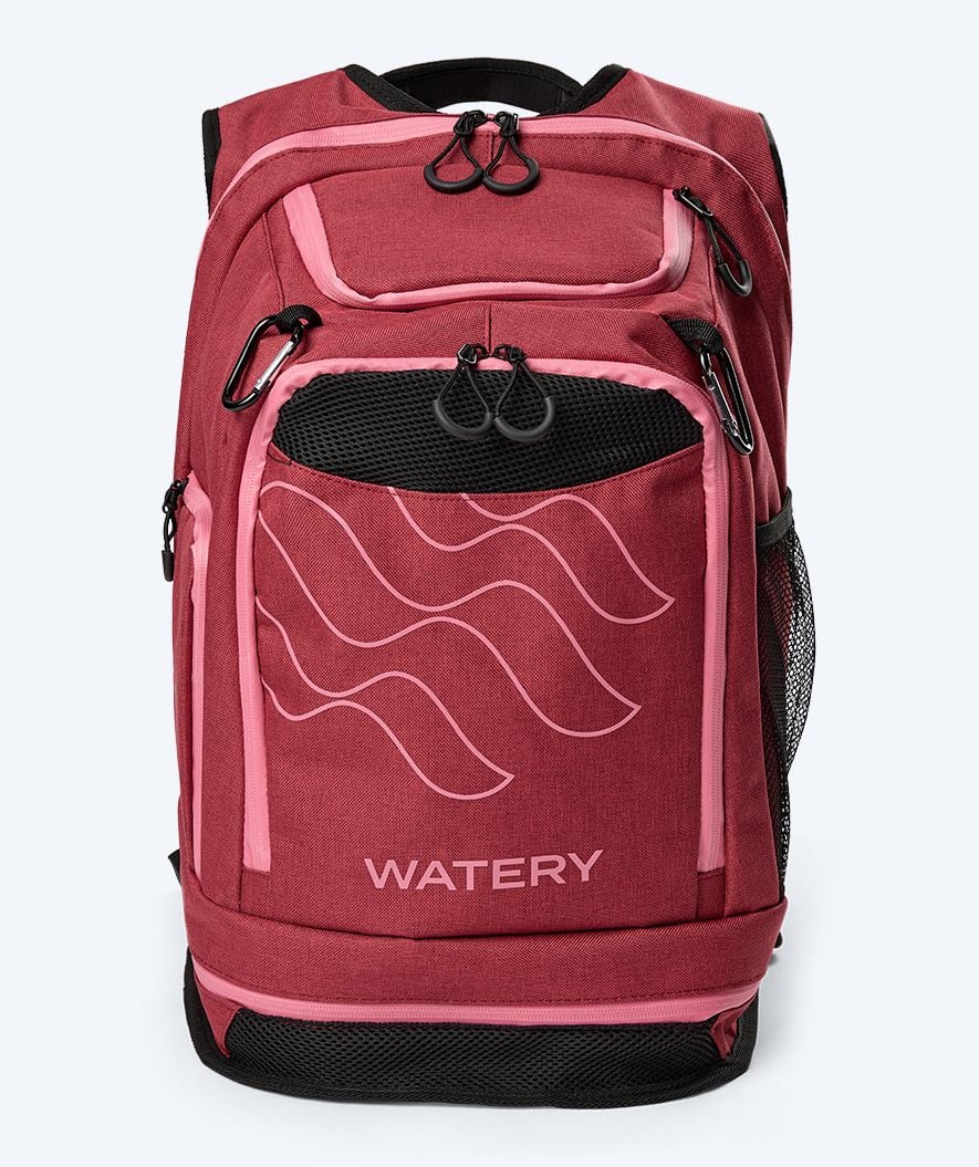 Watery torba pływacka - Viper Elite 45L - Czerwony/jasnoróżowy - Image 8
