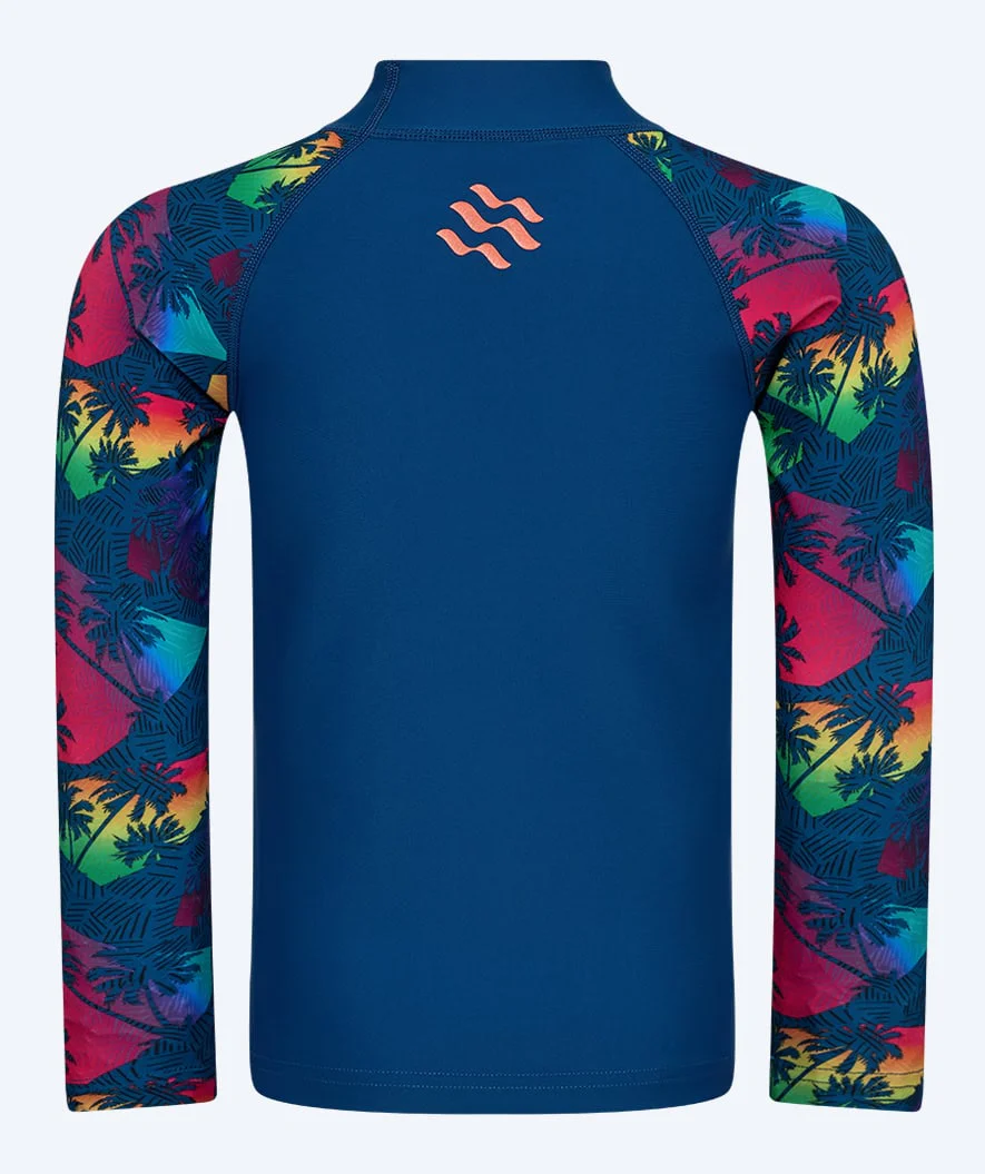Watery koszulka UV dla dzieci - Katsu Langærmet Rashguard - Wielokolorowy/ciemnoniebieski - Image 2