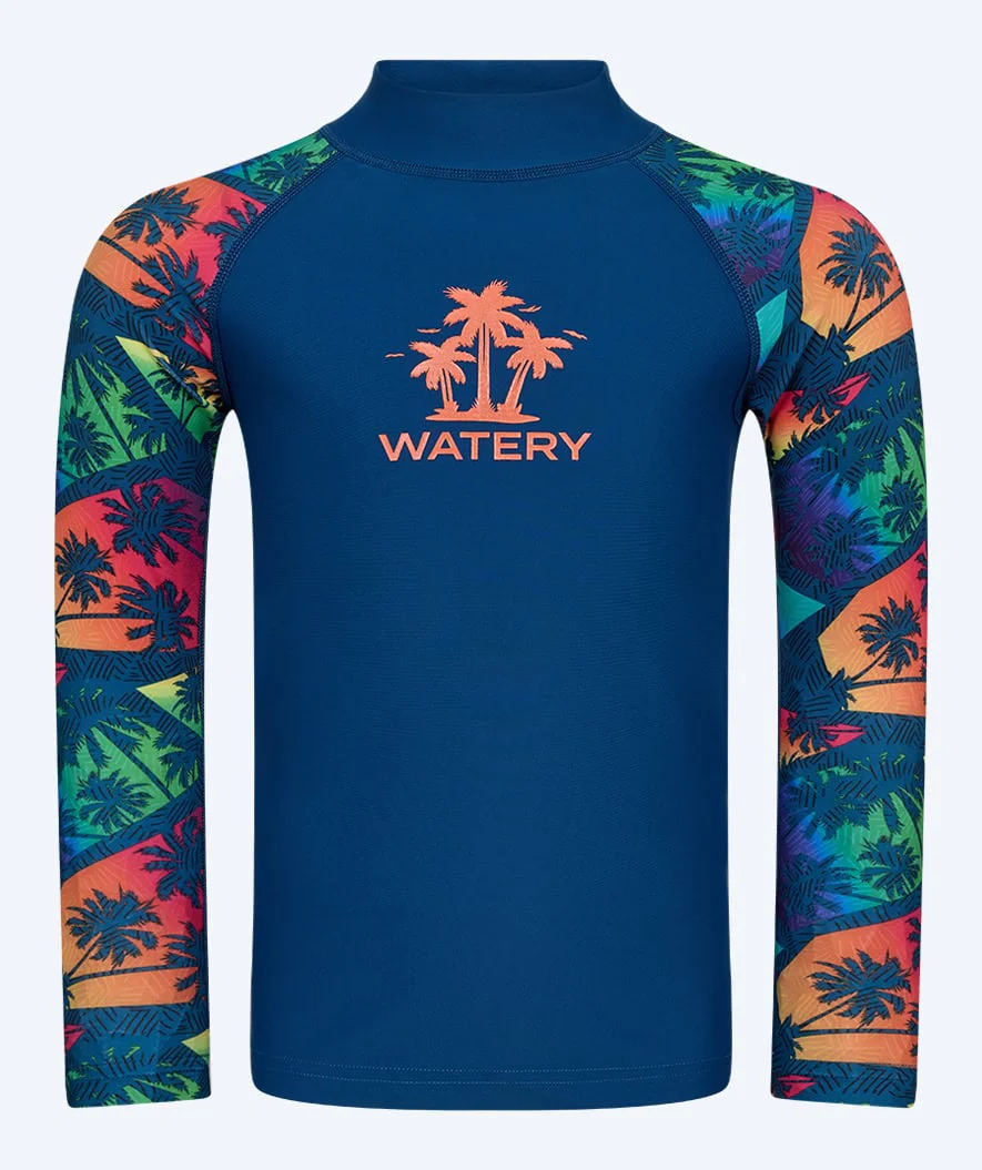 Watery koszulka UV dla dzieci - Katsu Langærmet Rashguard - Wielokolorowy/ciemnoniebieski - Image 3