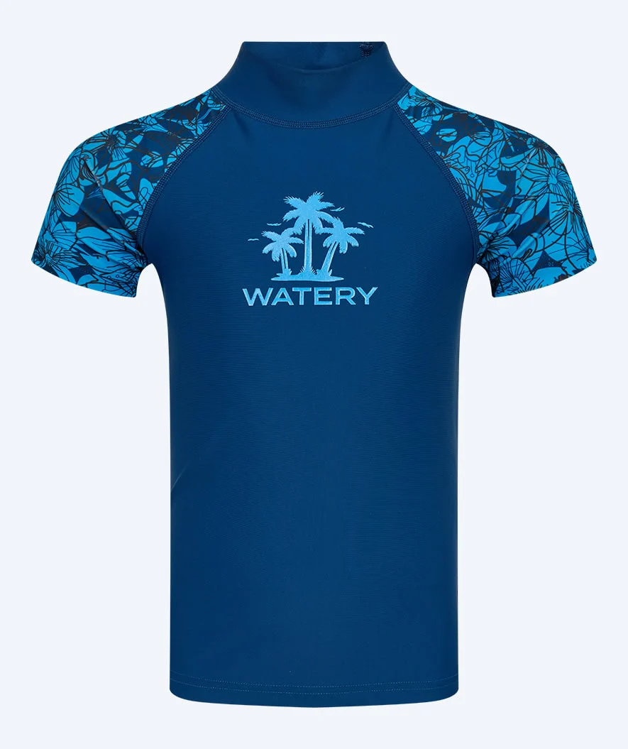 Watery koszulka UV dla dzieci - Katsu Kortærmet Rashguard - Niebieski/ciemnoniebieski - Image 3