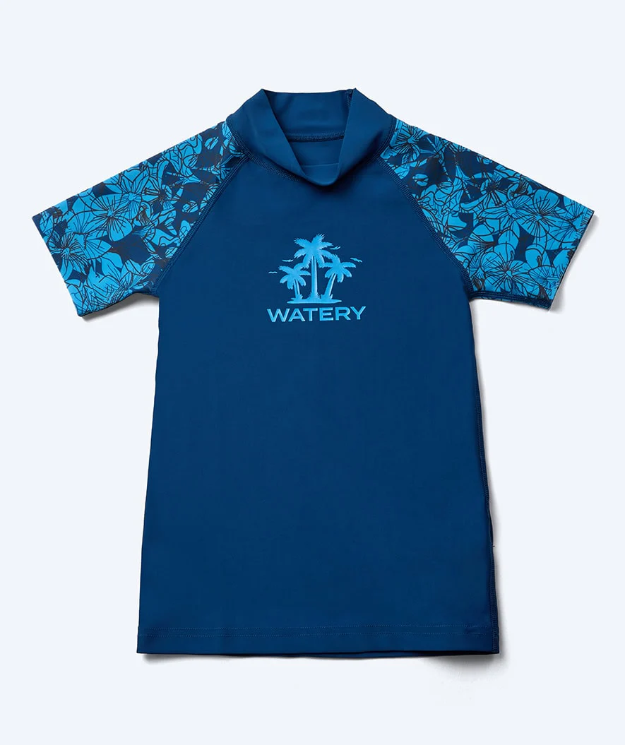 Watery koszulka UV dla dzieci - Katsu Kortærmet Rashguard - Niebieski/ciemnoniebieski - Image 4