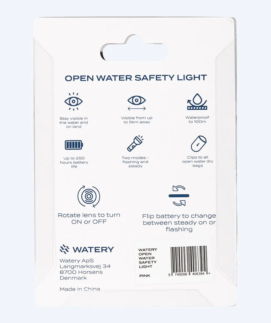 Watery wodoodporna lampka LED do torby pływackiej - Pro - Różowy - Image 4