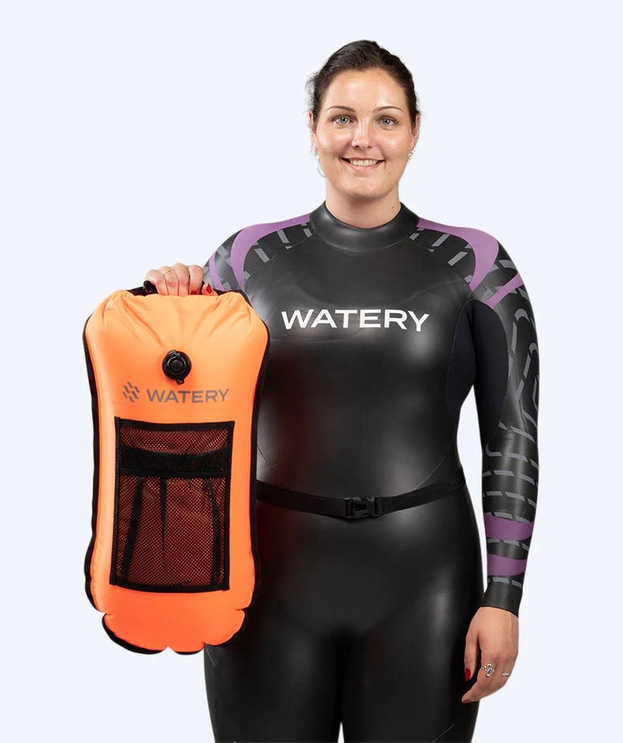 Watery wodoszczelna torba do pływania - Pro 28L - Pomarańczowa - Image 5