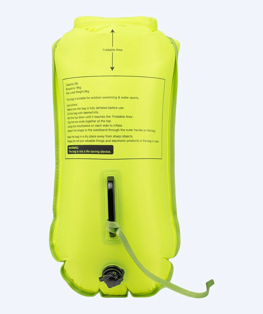 Watery wodoszczelna torba - Swim Buoy & Dry Bag 28L - Fluo żółty - Image 2