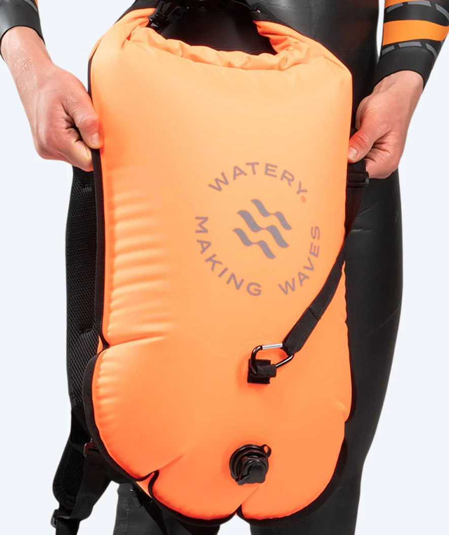 Watery wodoszczelny torbo-plecak - Swim&Run 35L - Pomarańczowa - Image 6