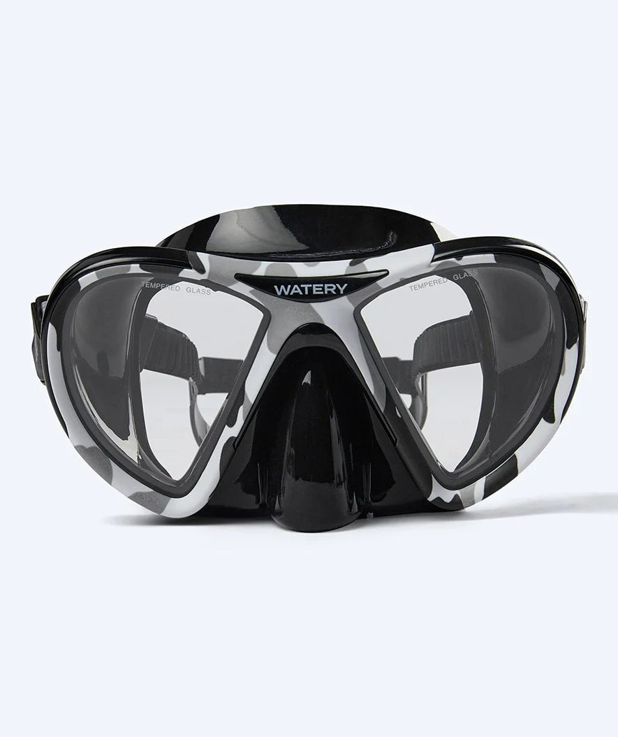 Watery zestaw do snorkelingu dla dorosłych (od 15 lat) - Rudder Camo/Itzel - Czarny - Image 2