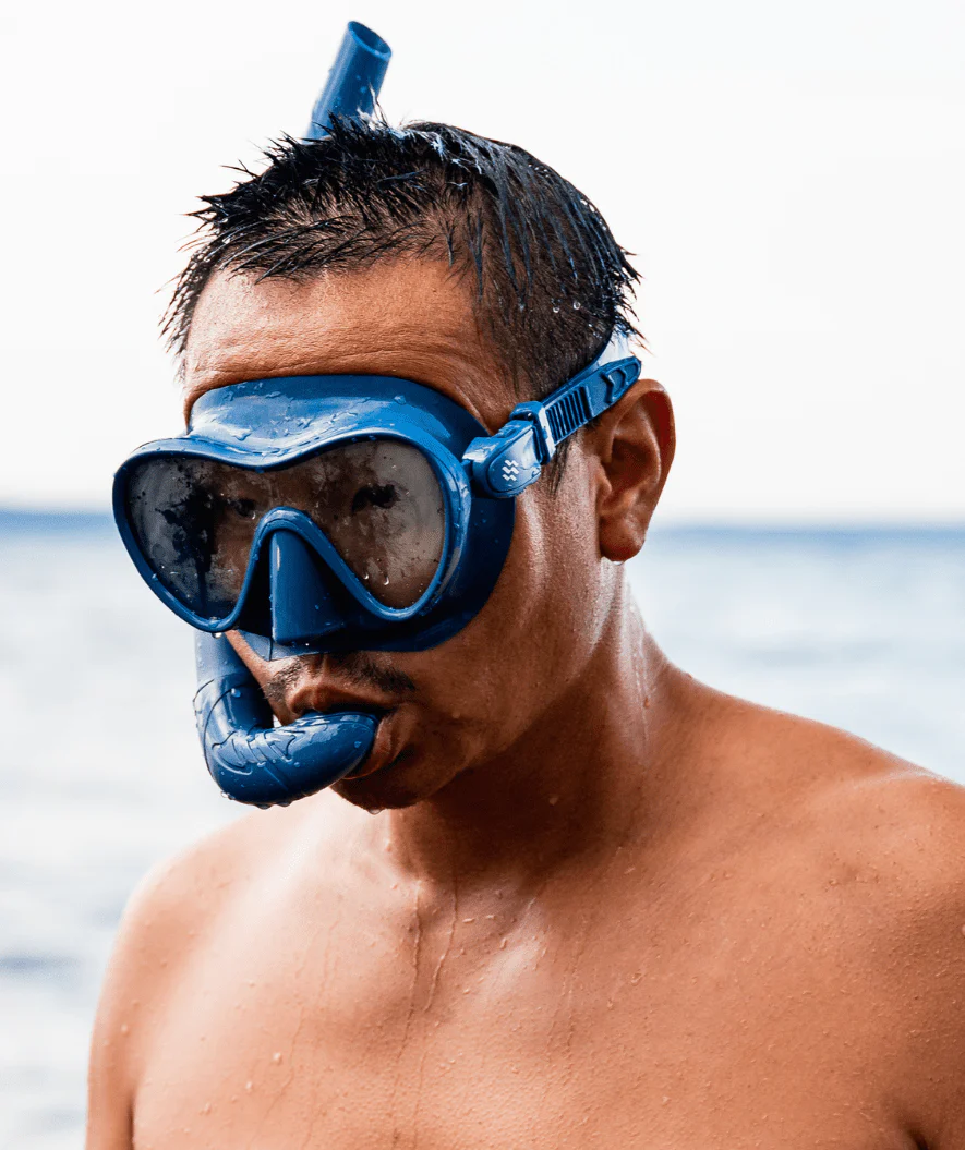Watery zestaw maska + rurka do snorkelingu dla dorosłych - Cliff - Czarny - Image 4